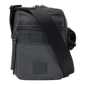 Paul Smith Slate Grey Shadow Stripe Flight Bag front view