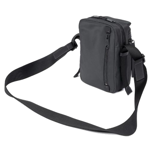 Paul Smith Slate Grey Shadow Stripe Flight Bag rear view