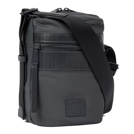 Paul Smith Slate Grey Shadow Stripe Flight Bag lifestyle view