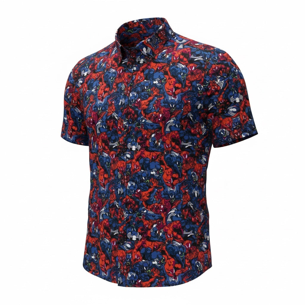 Marvel Venom Bad Hosts Kunuflex Short Sleeve Shirt Large