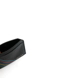 PS Paul Smith Signature Stripe Leather Card Holder front view