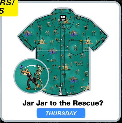 RSVLTS Star Wars Jar Jar to the Rescue KUNUFLEX Shirt