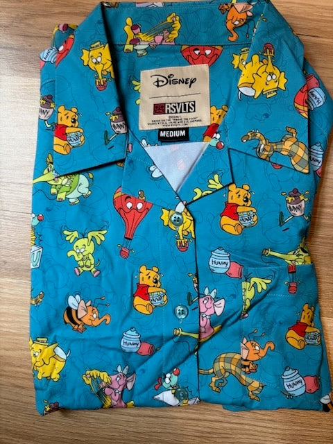 RSVLTS Disney Winnie the Pooh Heffalumps and Woozles Kunuflex Shirt Medium