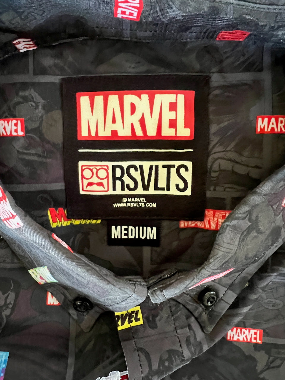 Marvel "Pages in time" Kunuflex Short Sleeved Shirt - Rare