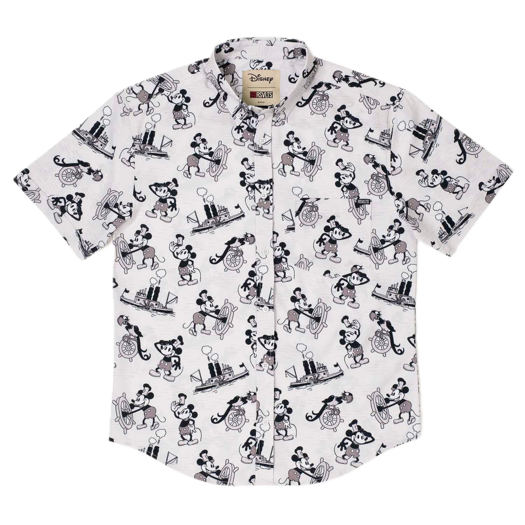 Disney Pixar “Going Up” Shirt Seersucker Short Sleeve Blue