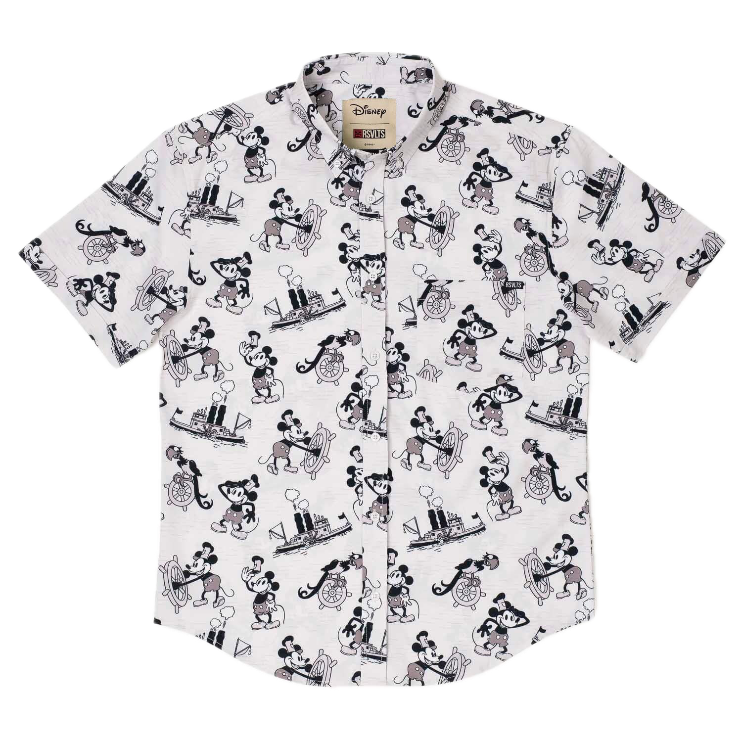 Disney Pixar “Going Up” Shirt Seersucker Short Sleeve Blue