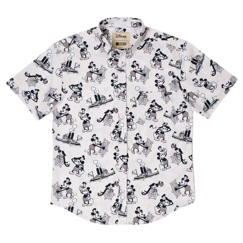 Disney Pixar “Going Up” Shirt Seersucker Short Sleeve Blue