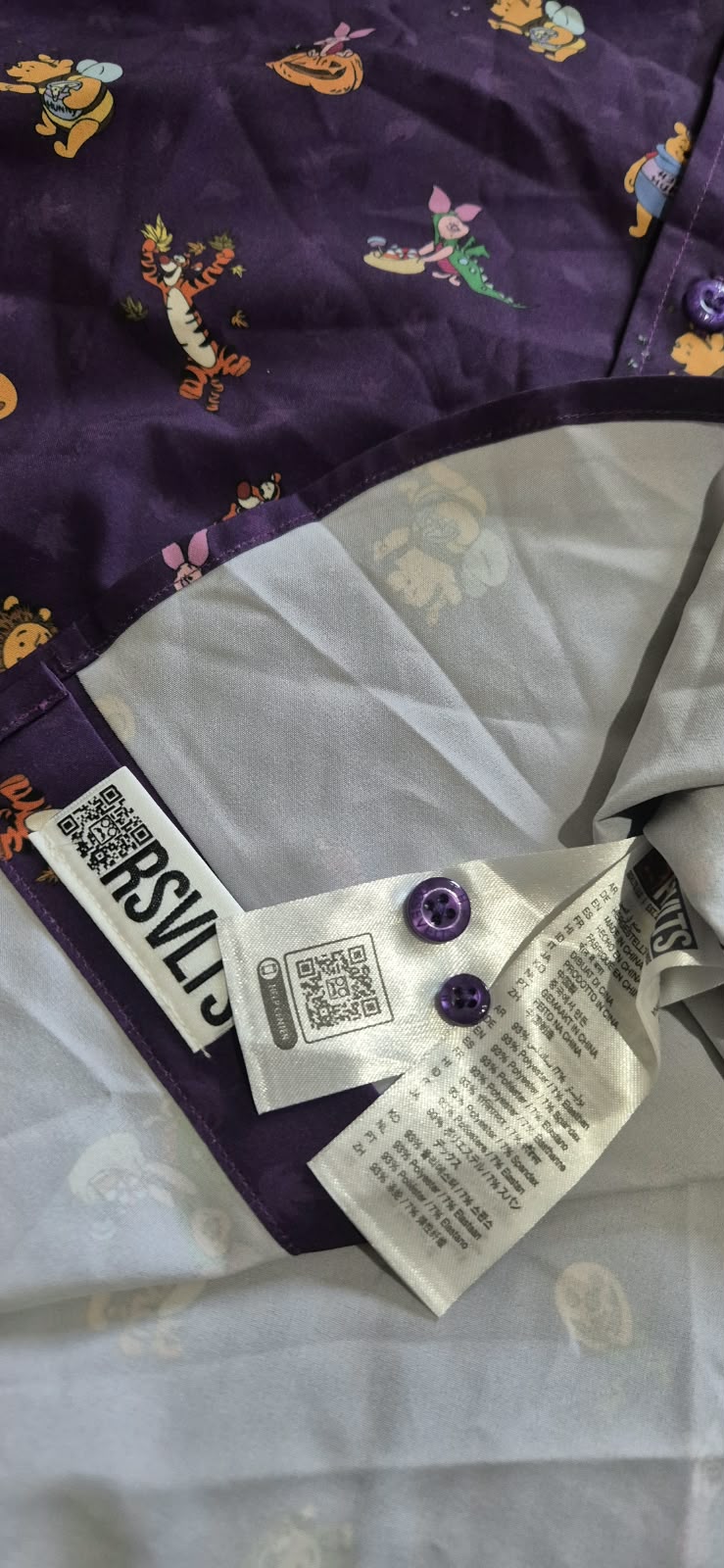 RSVLTS Disney Winnie the Pooh Tricks & Hunny Treats (Purple) – FanX Salt Lake City Exclusive – KUNUFLEX Shirt (M)