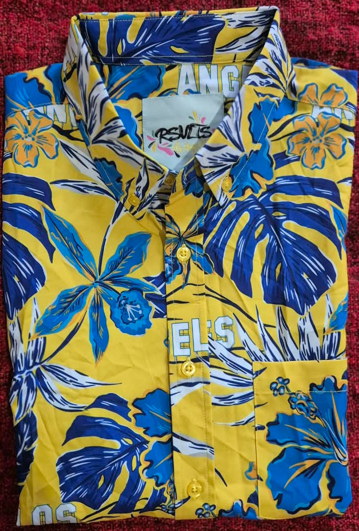 RSVLTS Floral City Los Angeles 2025 Kunuflex Shirt Medium