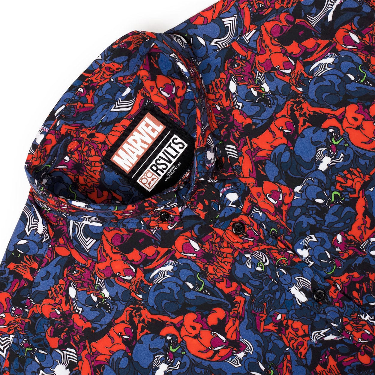 Marvel Venom Bad Hosts Kunuflex Short Sleeve Shirt Large