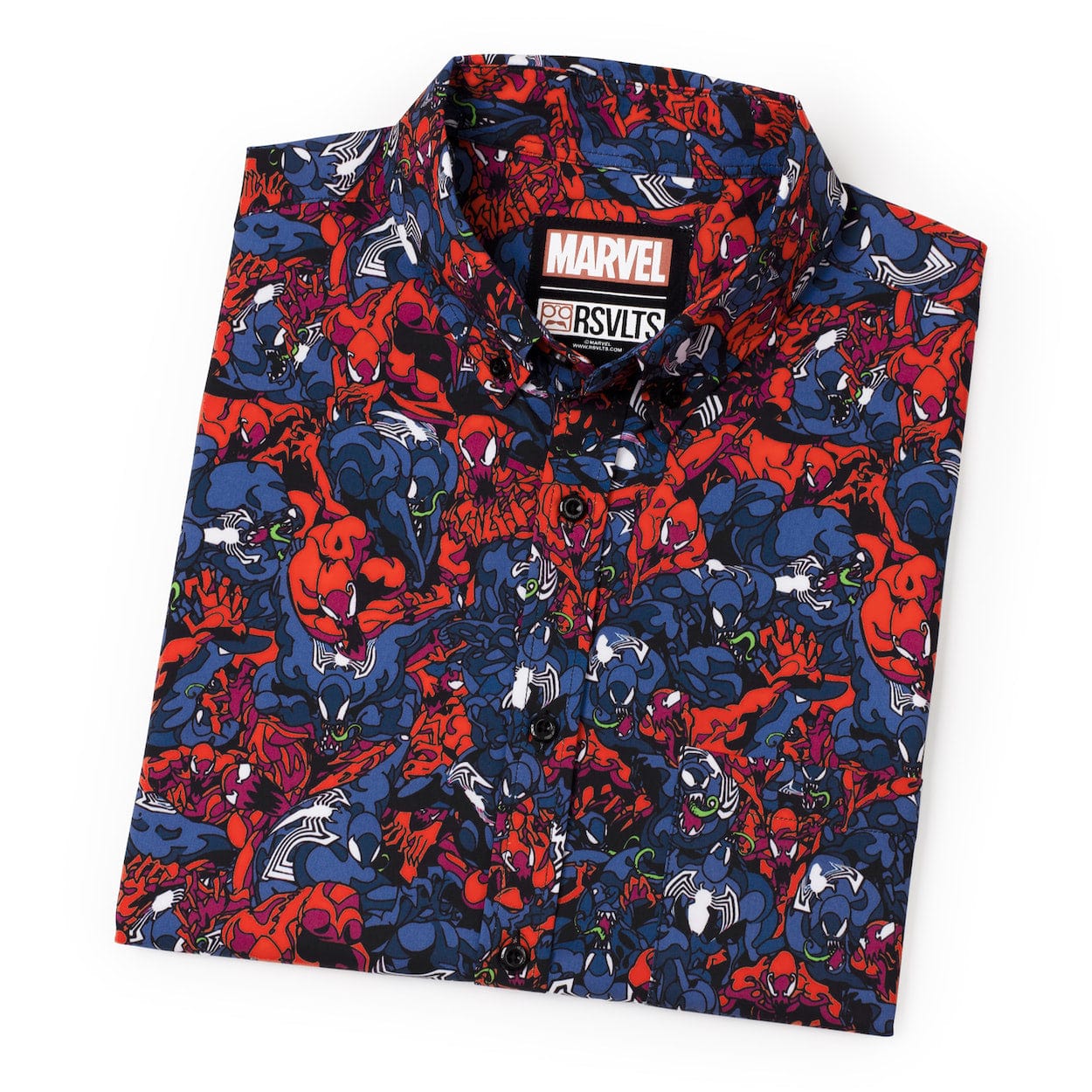 Marvel Venom Bad Hosts Kunuflex Short Sleeve Shirt Large