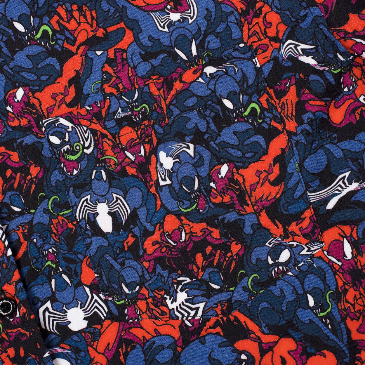 Marvel Venom Bad Hosts Kunuflex Short Sleeve Shirt Large