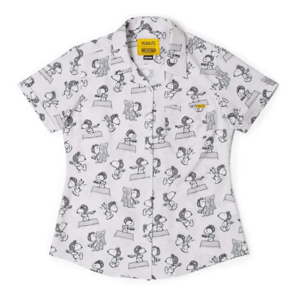 RSVLTS Peanuts The Flying Ace Kunuflex Shirt Medium