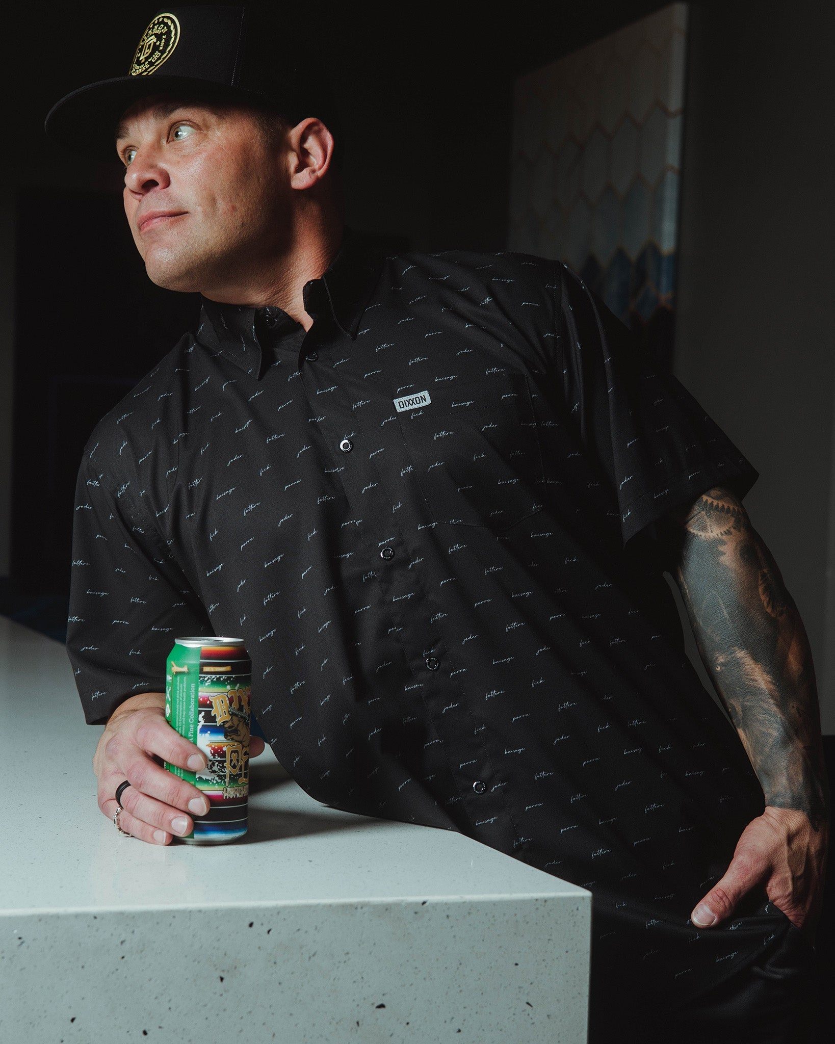 Dixxon F-word Black Grey Flannel Shirt
